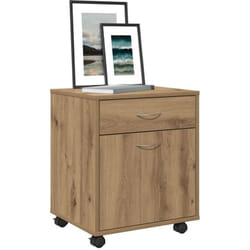 Vidaxl - Armoire roulante chêne artisanal 45x38x54 cm bois d'ingénierie