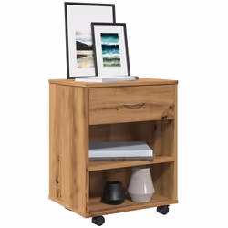 Cette armoire à roulettes est facile à déplacer et offre un grand espace de rangement, ce qui est pratique pour votre vie et  ...