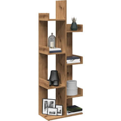 Bibliothèque chêne artisanal 48x25,5x140 cm bois d'ingénierie - Vidaxl