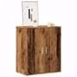 vidaXL Armoire à chaussures vieux bois 60x35x70 cm bois d'ingénierie