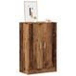 vidaXL Armoire à chaussures vieux bois 60x35x92 cm bois dingénierie armoire de rangement de chaussures support à 856698