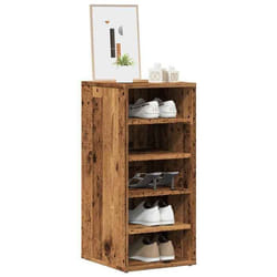 vidaXL Armoires à chaussures 2 pcs vieux bois bois d'ingénierie
