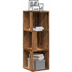 Armoire d'angle vieux bois 33x33x100 cm bois d'ingénierie Vidaxl