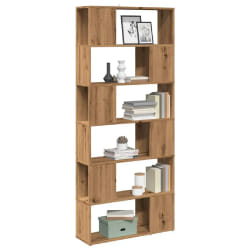 vidaXL Bibliothèque/Séparateur chêne artisanal