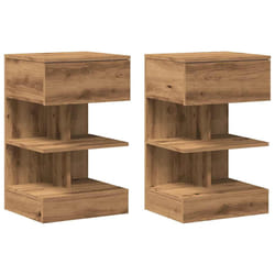 VidaXL 856751 Table de nuit et table de chevet Chêne
