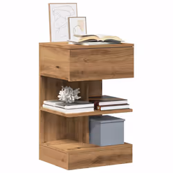 VidaXL 856751 Table de nuit et table de chevet Chêne