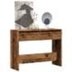 vidaXL Table console vieux bois 100x35x76,5 cm bois d'ingénierie