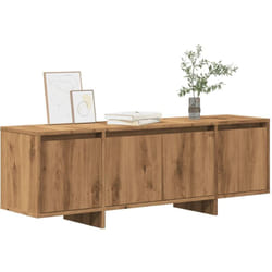 Meuble tv chêne artisanal 120x30x40,5 cm bois d'ingénierie Vidaxl