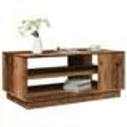 vidaXL Table basse vieux bois 102x55x43 cm bois d'ingénierie