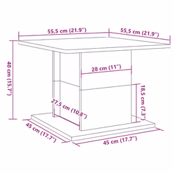 VidaXL 856809 Table à café, latérale et de salon - Vue supplémentaire 8