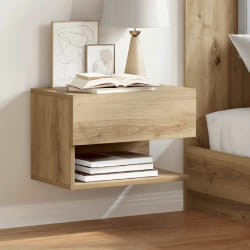VIDAXL vidaXL Tables de chevet murales 2 pcs - Chêne artisanal