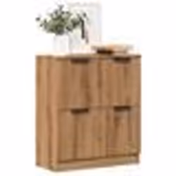 vidaXL Buffet chêne artisanal 60x30x70 cm bois dingénierie meuble de rangement meuble de rangement de cuisine meuble de 85684 ...