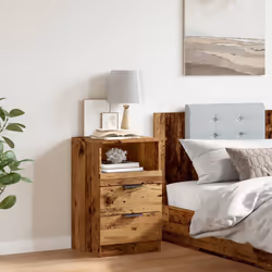 VidaXL 856844 Table de nuit et table de chevet Bois - Vue supplémentaire 4