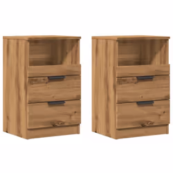 Ces tables de chevet au design élégant sont un supplément intemporel à votre décoration intérieure. Matériau stable et durabl ...