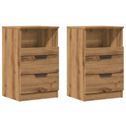 Vidaxl - Tables de chevet 2 pcs chêne artisanal bois d'ingénierie