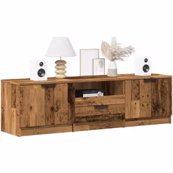 Ce meuble TV avec un grand espace de rangement est un complément pratique et attrayant pour votre salon ou votre chambre à co ...