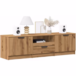 Ce meuble TV avec un grand espace de rangement est un complément pratique et attrayant pour votre salon ou votre chambre à co ...
