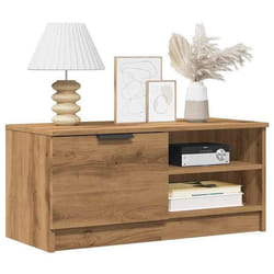 Vidaxl Meuble Tv Chêne Artisanal 80x35x36,5 Cm Bois D'Ingénierie