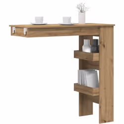 Cette table de bar murale moderne se distingue par un style simple mais élégant. Elle convient parfaitement pour prendre un v ...