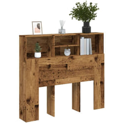 Armoire de tête de lit vieux bois 120x19x103,5 cm - Vidaxl