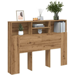 Vidaxl - Armoire de tête de lit chêne artisanal 140x19x103,5 cm