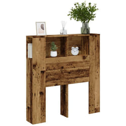 Armoire de tête de lit vieux bois 100x19x104,5 cm Vidaxl