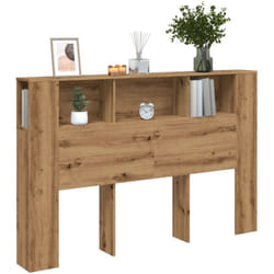 Armoire de tête de lit chêne artisanal 160x18,5x103,5 cm - Vidaxl