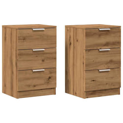VidaXL 856935 Table de nuit et table de chevet Chêne