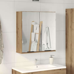 Vidaxl - Armoire à miroir de salle de bain chêne artisanal 64x20x66,5 cm