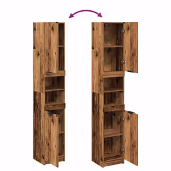 VidaXL 856943 miroir de salle de bain et armoire de rangement pour évier - Vue supplémentaire 7