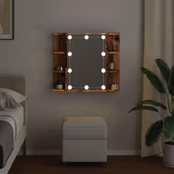 VidaXL 857003 miroir de salle de bain et armoire de rangement pour évier - Vue supplémentaire 4