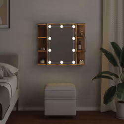 VidaXL 857004 miroir de salle de bain et armoire de rangement pour évier - Vue supplémentaire 4