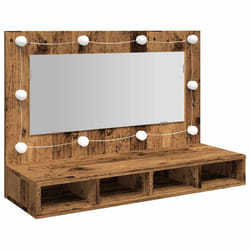 VidaXL 857005 miroir de salle de bain et armoire de rangement pour évier