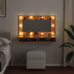 VidaXL 857005 miroir de salle de bain et armoire de rangement pour évier - Vue supplémentaire 4
