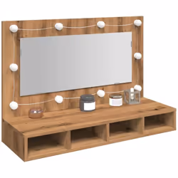 Gardez vos articles de maquillage essentiels organisés et soignés avec cette armoire à miroir à LED ! Matériau durable : le b ...