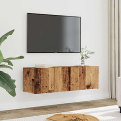 Vidaxl - Meubles tv muraux 2 pcs vieux bois 100x30x30 cm