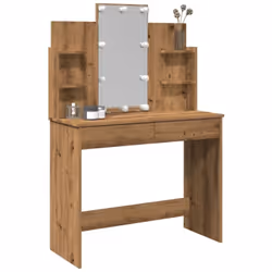 Dotée d'un aspect intemporel et raffiné, la coiffeuse avec miroir et lumières LED est un excellent supplément à la décoration ...