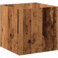 vidaXL Jardinière vieux bois 40x40x40 cm bois d'ingénierie
