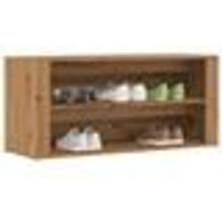 vidaXL Banc à chaussures chêne artisanal 100x35x45cm bois d'ingénierie