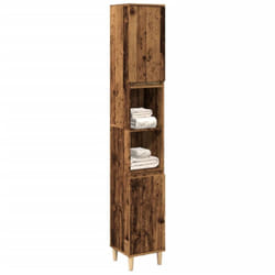 Vidaxl - Armoire de salle de bain vieux bois 30x30x190cm bois ingénierie