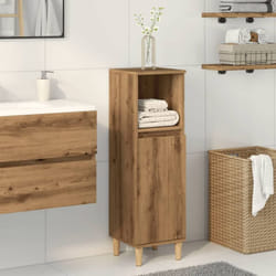 Vidaxl - Armoire de salle de bain chêne artisanal 30x30x100 cm
