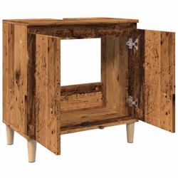 VidaXL 857114 miroir de salle de bain et armoire de rangement pour évier - Vue supplémentaire 5