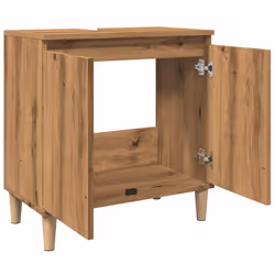 VidaXL 857115 miroir de salle de bain et armoire de rangement pour évier - Vue supplémentaire 5