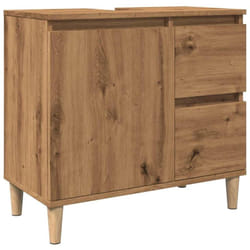 Vidaxl - Armoire lavabo chêne artisanal 65x33x60 cm bois d'ingénierie