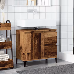 VidaXL 857123 miroir de salle de bain et armoire de rangement pour évier