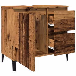 VidaXL 857123 miroir de salle de bain et armoire de rangement pour évier - Vue supplémentaire 5