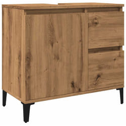Vidaxl - Armoire lavabo chêne artisanal 65x33x60 cm bois d'ingénierie
