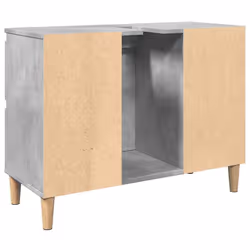 VidaXL 857125 miroir de salle de bain et armoire de rangement pour évier - Vue supplémentaire 7