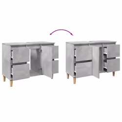 VidaXL 857125 miroir de salle de bain et armoire de rangement pour évier - Vue supplémentaire 8