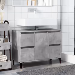 VidaXL 857128 miroir de salle de bain et armoire de rangement pour évier